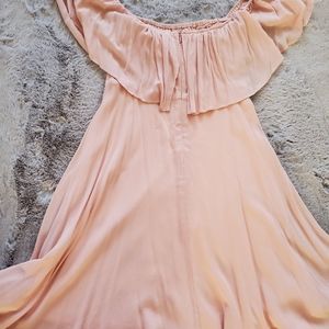 Light pink shoulders dress